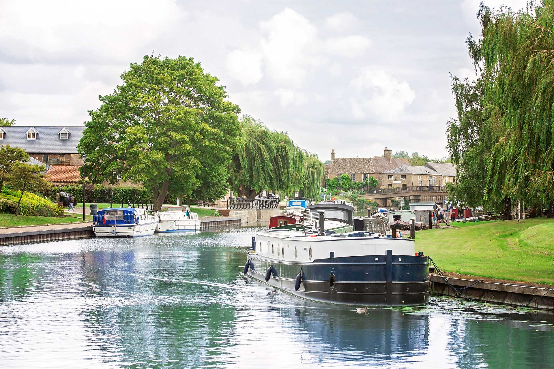 Explore East Cambs - boats on Ely river