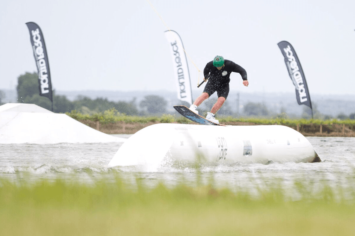 Things to do in East Cambridgeshire - Hannam's Wake Hub- photo of wake boarder on water