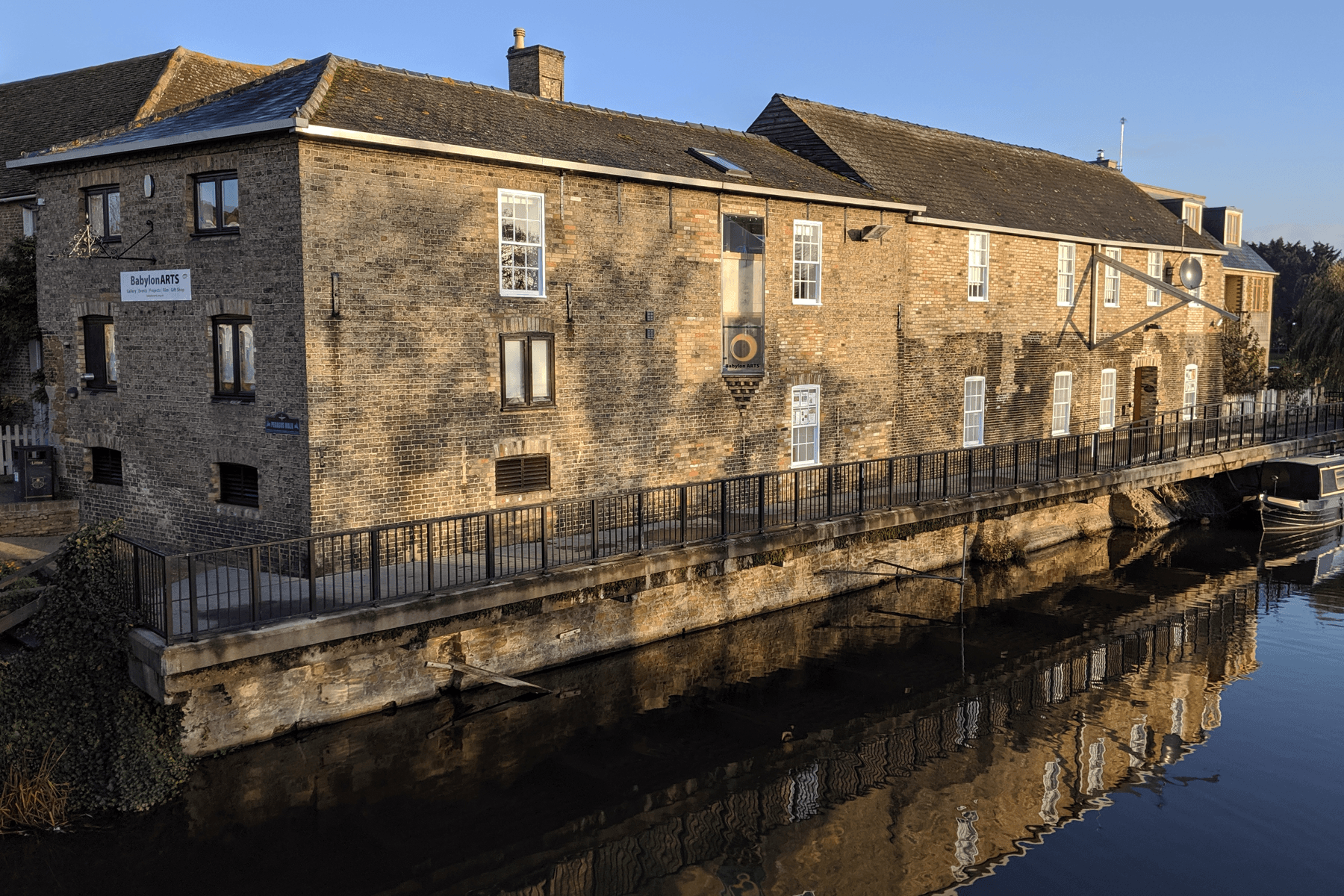 Things to do in East Cambridgeshire - Babylon Arts gallery from river bridge