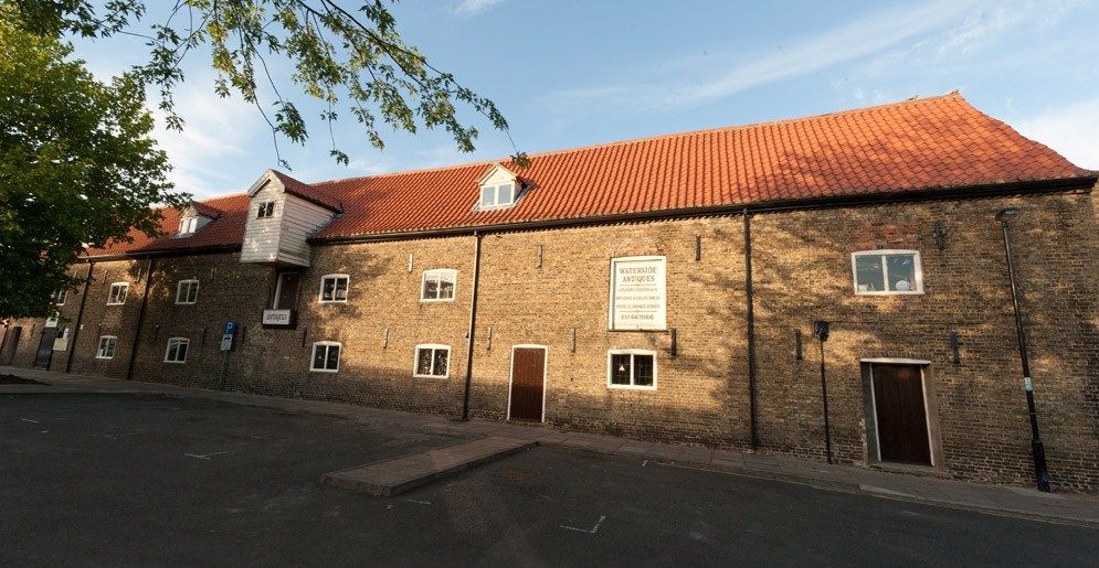 Exterior of Waterside Antiques in East Cambridgeshire